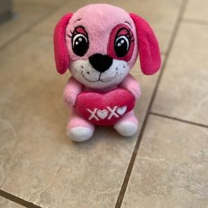 Pink puppy stuffed animal